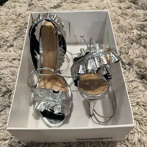 SCHUTZ metallic heels
